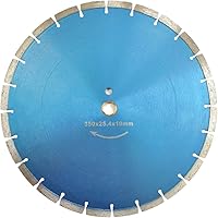 Meacase 14 inch Segmented Diamond Saw Blade for Concrete Masonry Brick Block Stone with 1''-20mm Arbor