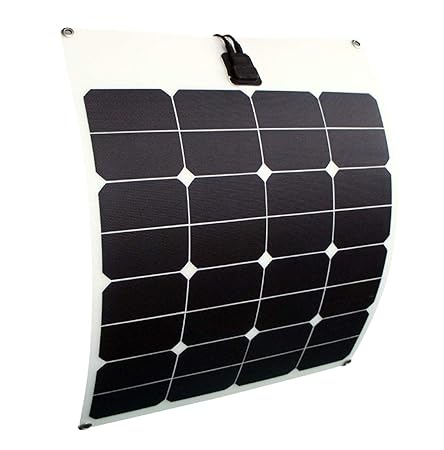 enjoysolar® flexibel Solarmodul 50W Solarpanel 12V ideal für Caravan Boot Yacht