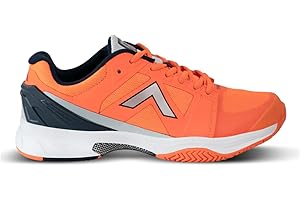 Tyrol Men's Striker Pro Series Pickleball Shoe (F.Orange/Navy) (10.5 M US)