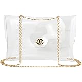 Y&R Direct Small Clear Bag Crossbody Bag Clear Purse Clear Clutch Stadium Approved PVC Purse