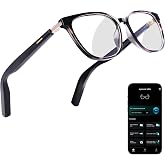 AI Smart Glasses for Men &amp; Women&ndash;Powered by ChatGPT, Real-Time Translation | Bluetooth Glasses with Photochromic Lens, Music &amp; Hands-Free Calling, UV &amp; Blue Light Protection, Thin Temples