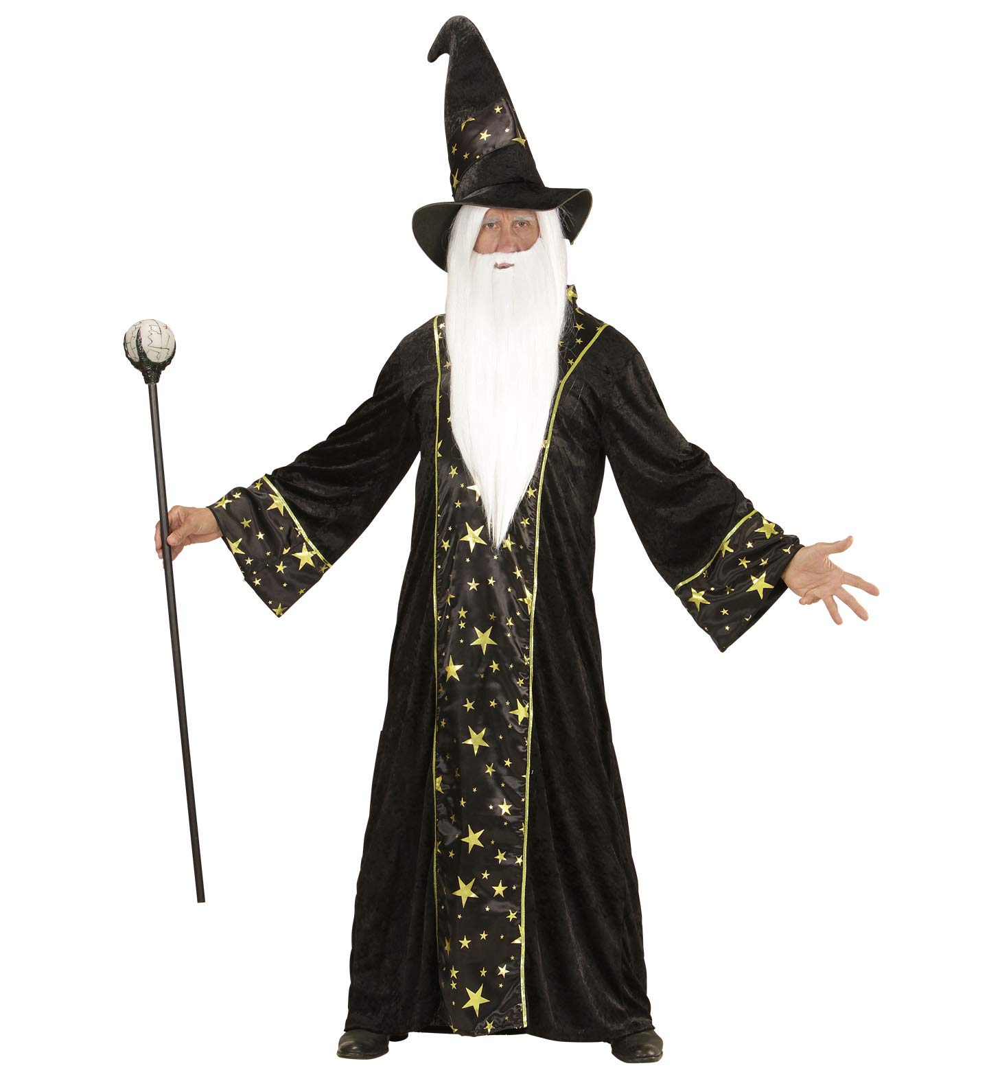 Widmann wdm15222 ? Wizard Fantasy Costume, Black, Medium
