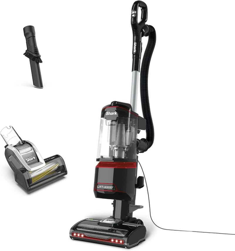 Shark Corded Upright Vacuum NV602UKT Lift-Away Pet Red Black 750W 8m