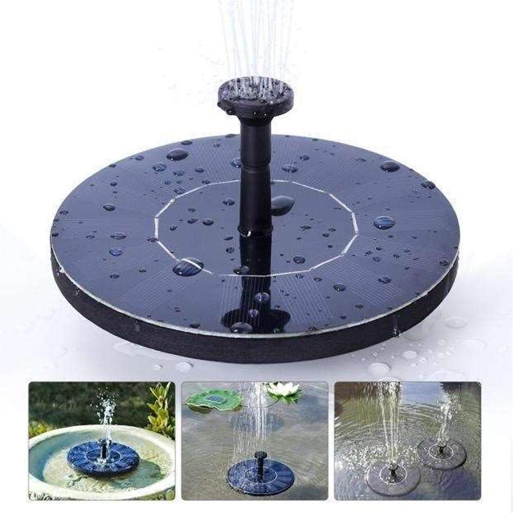 Solar Fountain Pump,3W Portable Floating Freestanding Solar Powered Water Fountain Pump,Outdoor Solar Powered Fountain Pump for Bird Bath,Fish Tank,Small Pond,Garden,Pool,Fountain Decor
