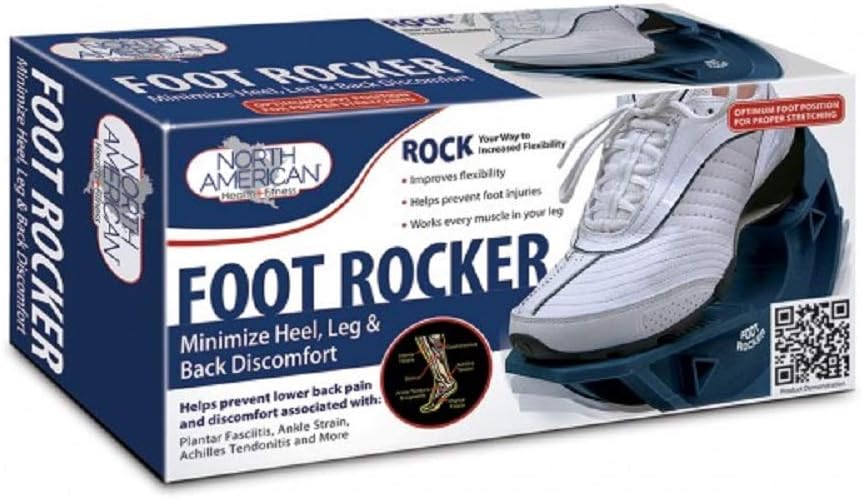 North American Healthcare Foot Rocker Blue -Optimal Foot Position for Flexibility, Plantar Fasciitis, Achilles tendonitis, and other Chronic Conditions : Calf Stretcher : Sports & Outdoors