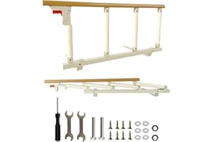 RIXGWND Bed Rails for Elderly Adults,Folding Bed Railings for Seniors Fit Full Twin King Queen Size,Adjustable Bedside Assist