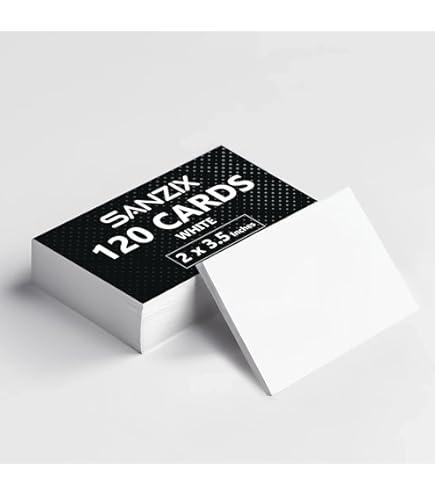 100 Sheets White Cardstock Thick Paper - Blank Heavy Weight 350gsm Cover Card - View #4