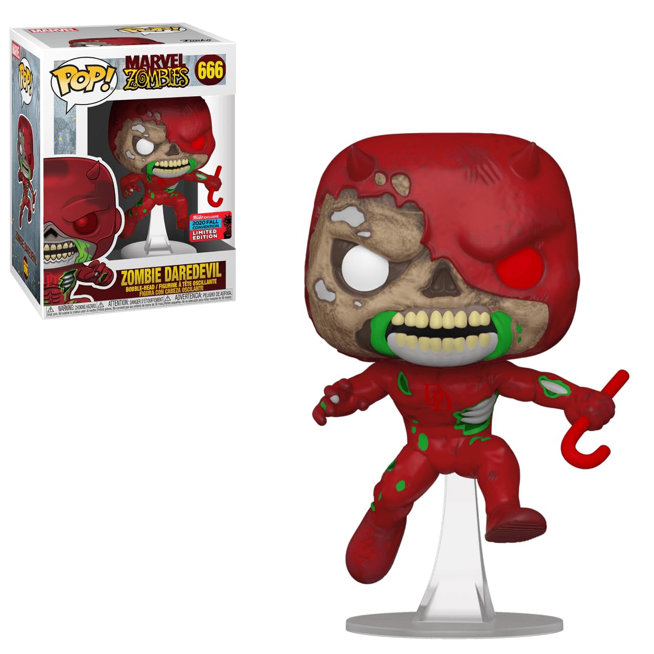 pop Funko Marvel Zombies 666 Zombie Daredevil 2020 Fall Convention Exclusive