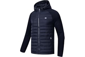 MoFiz Men's Jackets Fleece Warm Winter Lightweight Jackets Windbreakers Coats Full Zip Outwear Golfing Running Hiking