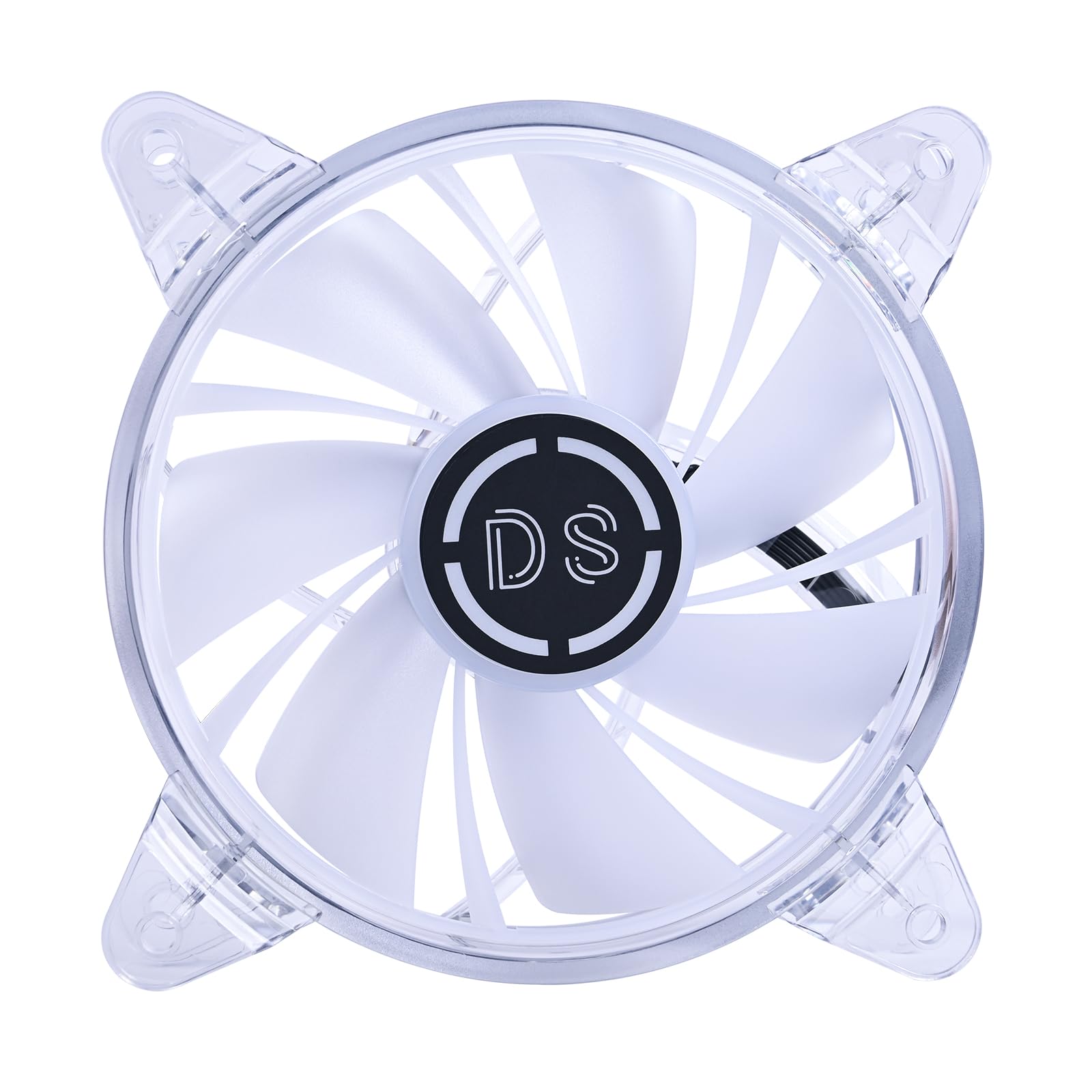 DS Axis Light RGB LED 120mm ケースファン リモコン付き PCケース、CPU冷却、ラジエーターシステム用(RGBファンキット6個パック、Eシリーズ)
