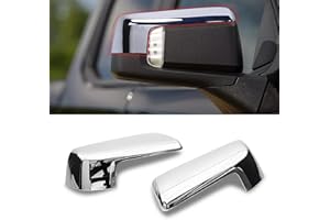 Moonlinks Compatible with 2019-2025 Chevy Silverado 1500 GMC Sierra 1500 Side Mirror Cover,Chrome Plating LH & RH Side Door Exterior Rearview Mirror Cap Trim for Silverado 1500(1 Pair)
