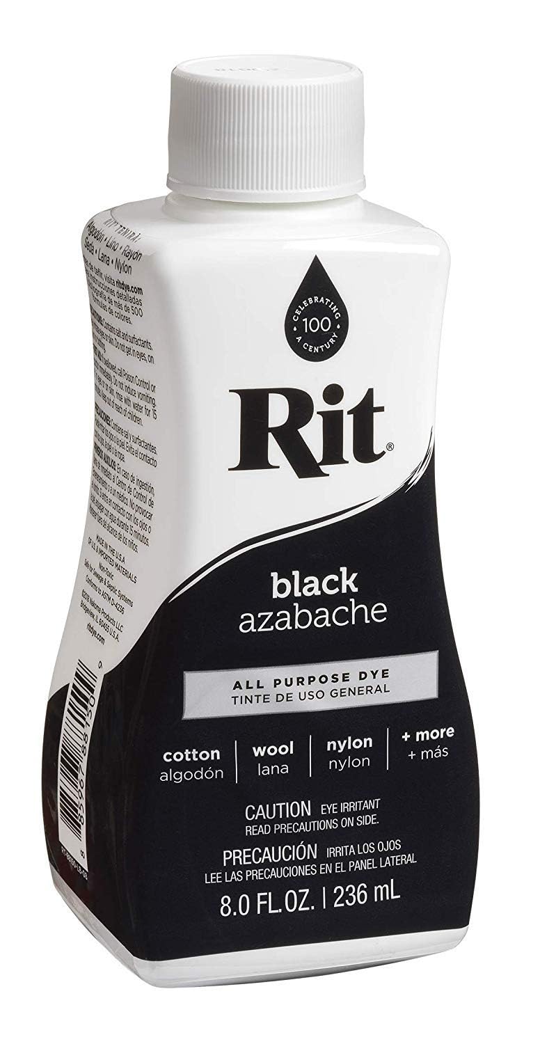 Rit All-Purpose Liquid Dye, 8 Ounce, Black (Fоur Paсk)