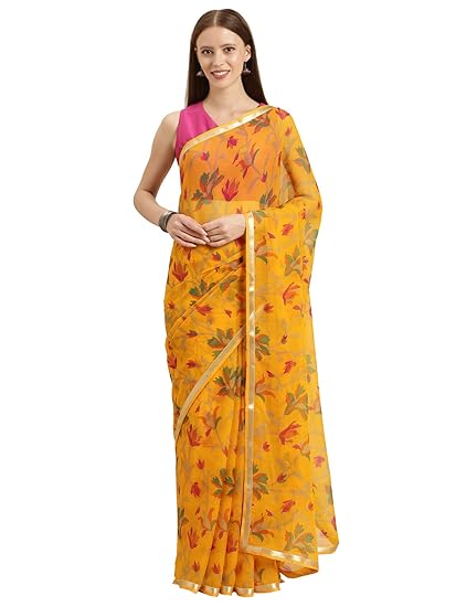 Chiffon Saree with Blouse Piece