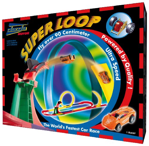 Darda 50151 - Rennbahn Super Loop, inklusive orangem Hornet Racing Car, 610 cm Streckenlänge – Bild 2