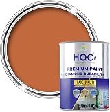 HQC Weather Shield Terracotta Masonry Paint 1L Storm Proof Scrub Resistance