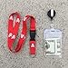 Cruise On Cruise Lanyard for Ship Cards – 2-Pack Retractable Badge & Waterproof Key Card Holder for Ship Cards – Cruise Essentials 2025-2026, Perfect for Travel & Vacation (Red Pirate)