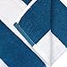 Kaufman- Royal Blue Cabana Stripe, Large Beach and Pool Towel Set of 4. 100% Cotton Maximum Absorbency and Softness