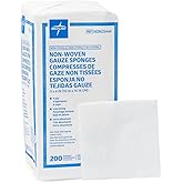 Medline Avant Gauze, Non-Woven and Non-Sterile Sponges, 4x4 Inch, 200-Count