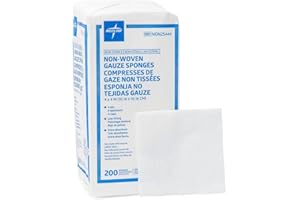 Medline Avant Gauze, Non-Woven and Non-Sterile Sponges, 4x4 Inch, 200-Count