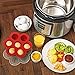 Instant Pot Compatible Silicone Accessories Kit: Egg Bites Mold, Vegetable Steamer Basket Rack, Pot Holder Mitts, Heat Resistant Dishwasher Safe, Fits Pressure Cooker 5,6,8qt