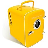 Frigidaire Curtis EFMIS151 Mini Portable Compact Personal Cooler Fridge, 4 Liter Capacity, 6 Cans, Makeup, Skincare, Freon-Fr
