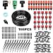 OUTERDO Drip Irrigation Kits, 50ft/15m Plant Watering Kit with Distribution Tubing Hose Adjustable Nozzles, Mist Cooling Irrigation System Automatic Irrigation Set for Garden, Greenhouse, Patio, Lawn