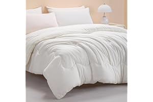 MIOTO Comforter Duvet Insert Full Size-Lightweight Down Alternative Bedding Comforter with Corner Tabs-All Season White Fluffy Soft Comforter Hotel Microfiber Comforter, 82x86