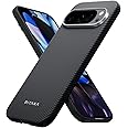 pitaka for Pixel 9 Pro XL Case 6.8”, Case-Less Touch Feeling, 600D Aramid Fiber Made, Black/Grey(Twill)