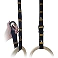powerfeng Adjustable Numbered Straps for Gymnastic Rings & Pull Up Handles, 8.2FT Long Each, 1000LBS Weight Capacity, Home Gym DIY Pull Down System Accessories