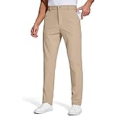 SERAMY Golf Pants Men 30" 32" 34" Inseam 5 Pockets Stretch Slim Fit Lightweight Quick Dry Dress Chino Trousers