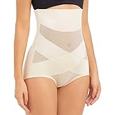 PAUKEE Women Shapewear Slimmer Body Shaper Hi-Waist Tummy Control Compression Butt Lifter Panties Girdle Underpants