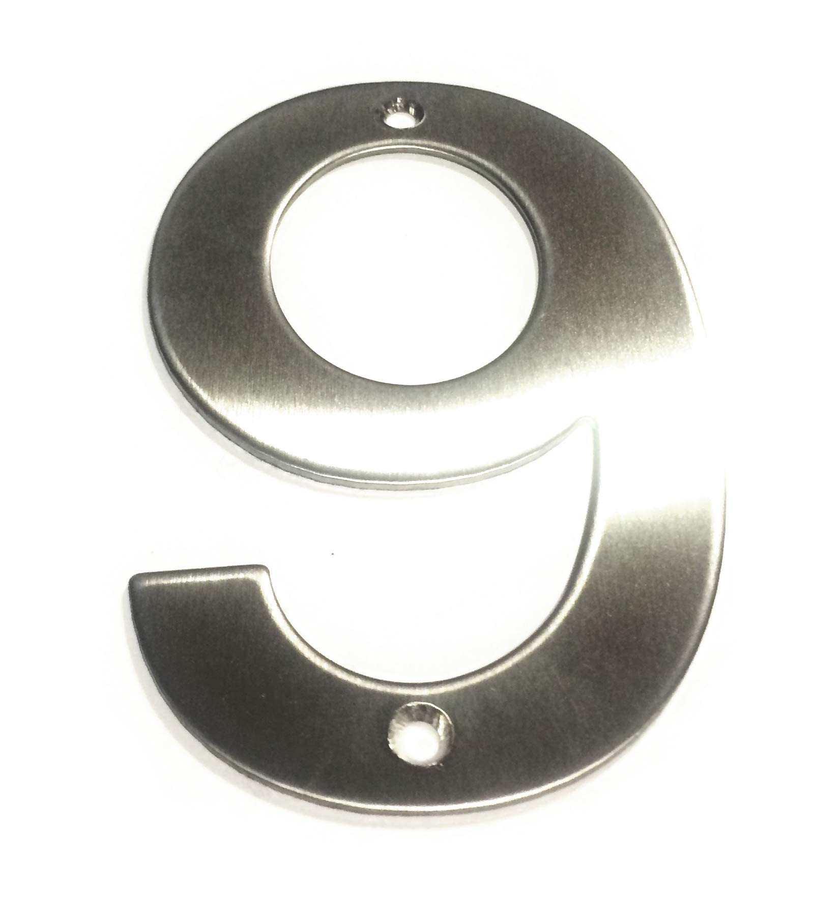 Brushed Stainless Steel House Numbers Screw on All Numbers 10cm Tall - 1 to 9999#(None)~(None)~9