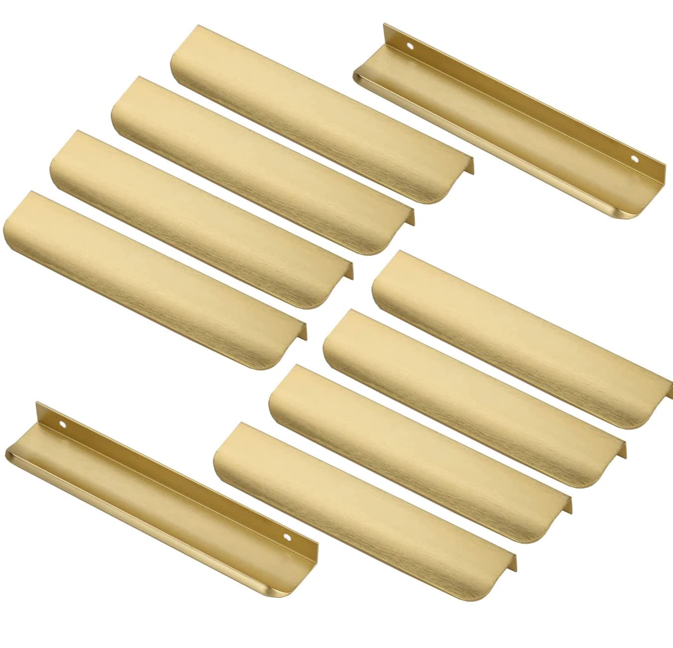 10pcs Gold Cabinet Knobs for Kitchen Doors (Hole Spacing 160 mm)