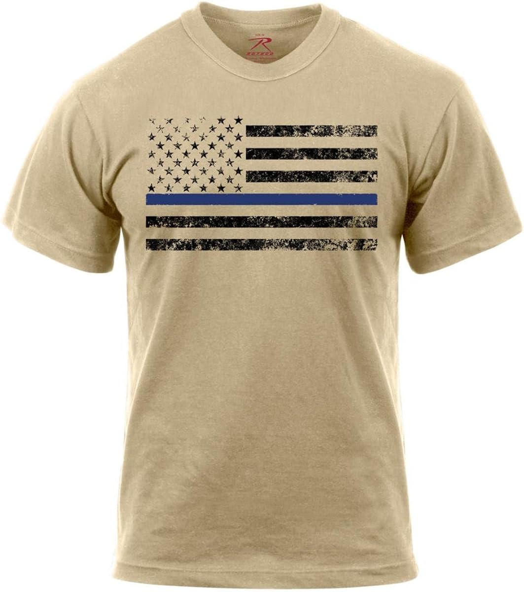 Rothco Thin Blue Line T-Shirt: Clothing