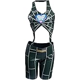CosplayCos Jolyne Cujoh Cosplay Costume Jolyne Vest Shirt Jumpsuit Bodysuit Outfit Suit Set