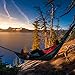 Foxelli Camping Hammock – Lightweight Parachute Nylon Portable Hammock with Tree Ropes and Carabiners, Perfect for Outdoors, Backpacking, Hiking, Camping, Travel, Beach, Backyard & Garden