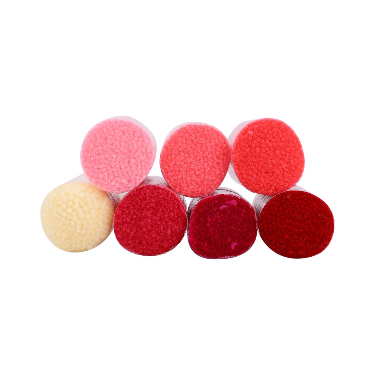 EXCEART 18pcs Tapestry Yarn Rug Making Yarn Handcraft Woolen Yarn Rug Wool Packs Wool Yarn Latch Hook Rug Kit for Handmake Craft(Red)