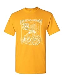 America's Highway T-Shirt Route 66 MC Motorcycle