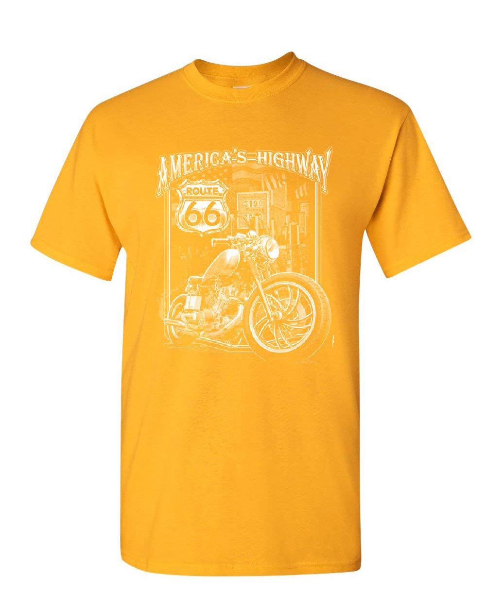 America's Highway T-Shirt Route 66 MC Motorcycle