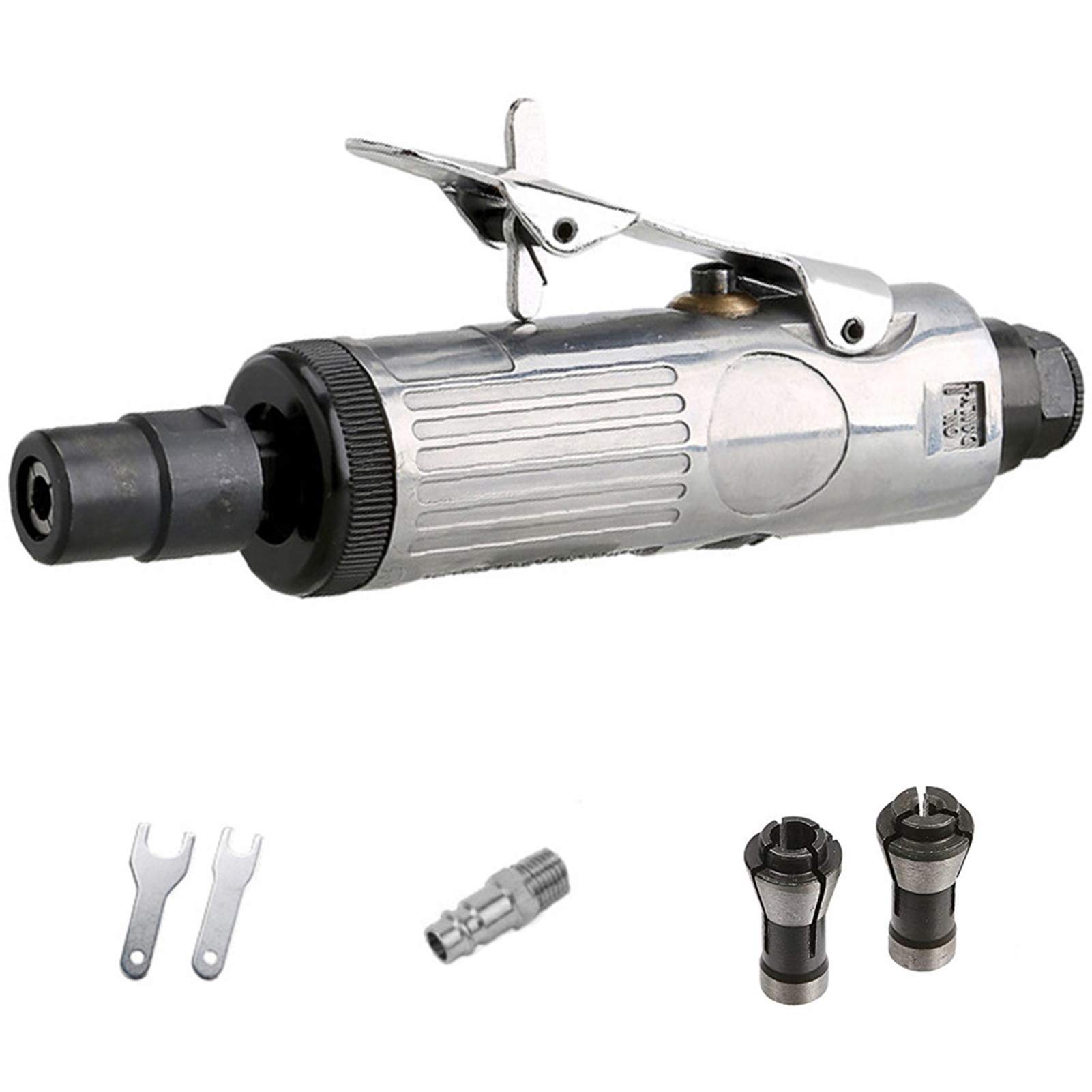 Photo 1 of (see all images) CILEONBE 1/4 Inch Air Die Grinder, 25,000 RPM Free Speed,1/4 Inch (6MM) and 1/8 Inch (3MM) collet,Mini and Compact Size,Polishing Tool