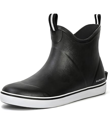 Men\'s Chelsea Rain Boots Waterproof Pull-On Ankle High Slip-Resistant HISEA Men main image 4