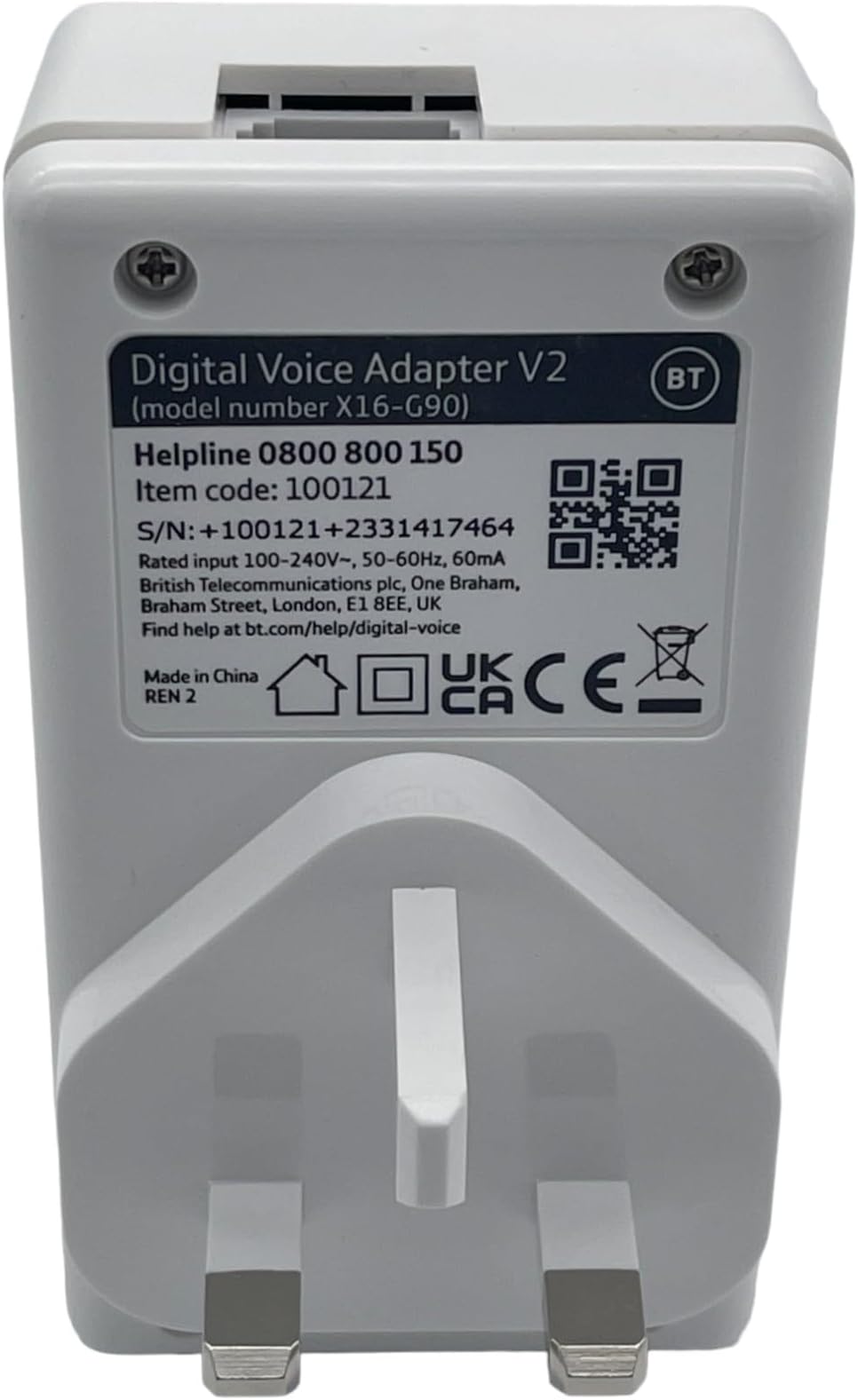 BT Digital Voice Adapter Phone Range Extender for BT EE Digital Voice Service