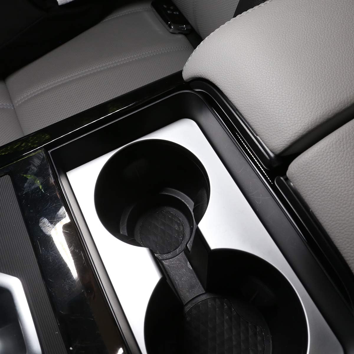 ABS Chrome Water Cup Holder Panel Decoration Trim For Range Rover