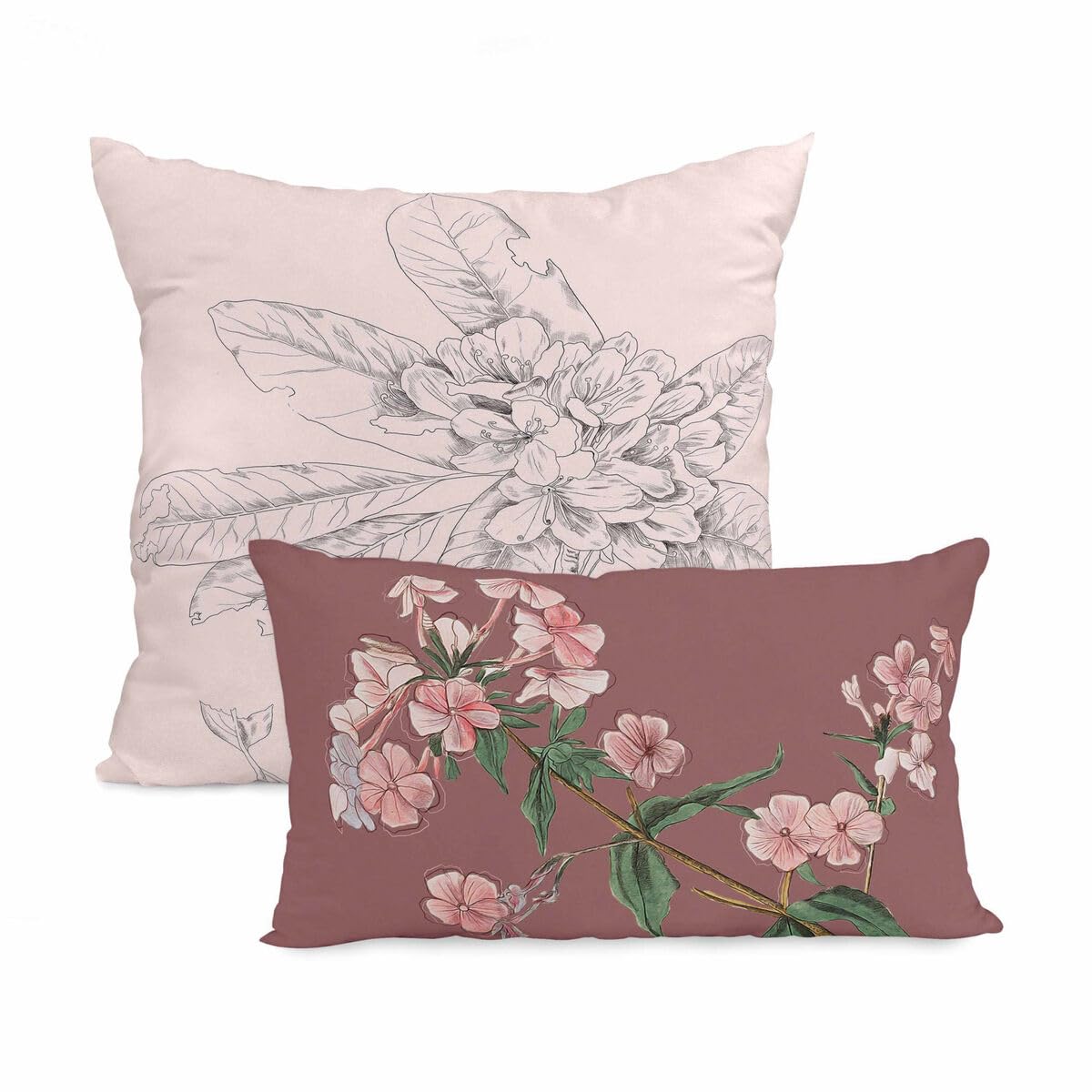 HappyFriday Blooming Multicolor 2 Piece Cushion Cover Set