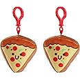 Taco Cat Goat Cheese Pizza Plush Keychain Set - Pizza