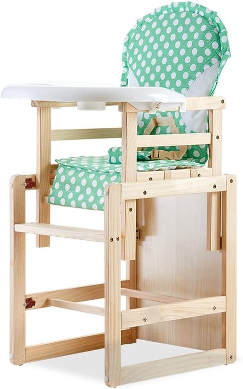 wooden high chair table combo
