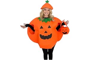 Gushijieju Halloween Pumpkin Costumes for Women, Womens Costume Halloween for Adults with Headband Cap & Bag 2025