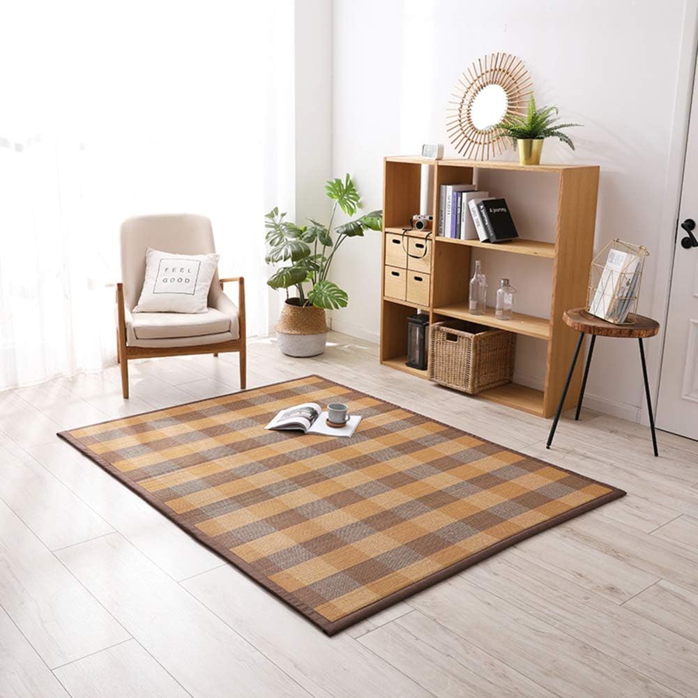 GWW Japanese Straw Floor Mat,summer Foldable CraGWWing Mat Portable