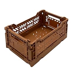 Aykasa Collapsible Storage Bins, Plastic Crate for