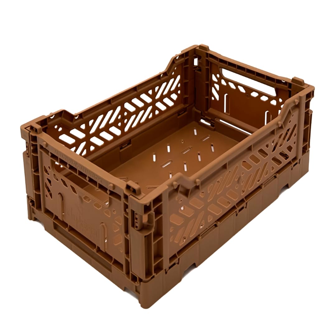 Aykasa Collapsible Storage Bins, Plastic Crate for